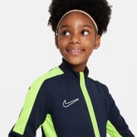 Nike Dri-FIT Academy 23 Full-Zip Trainingspak Kids Donkerblauw Geel Wit