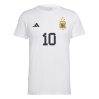 adidas Messi 10 T-Shirt Wit Zwart Lichtblauw