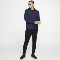 Nike Paris Saint Germain Tech Fleece Pack Hoodie FZ Donkerblauw Rood