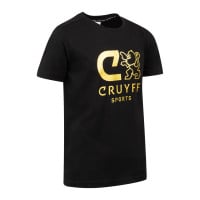 Cruyff Booster T-Shirt Kids Zwart Goud