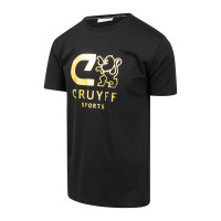 Cruyff Booster T-Shirt Zwart Goud