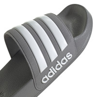 adidas Adilette Shower Slippers Donkergrijs Wit