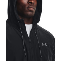 Under Armour Stretch Woven Hooded Vest Zwart Grijs