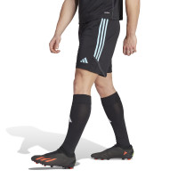 adidas Tiro 23 Club Trainingsbroekje Zwart Lichtblauw