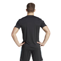 adidas Tiro 23 Club Trainingsshirt Zwart Lichtblauw