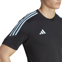 adidas Tiro 23 Club Trainingsshirt Zwart Lichtblauw