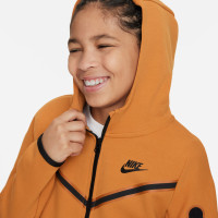 Nike Tech Fleece Trainingspak Kids Oranje Zwart