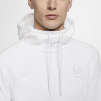 Nike Frankrijk GFA Fleece Hoodie 2020-2022 Wit