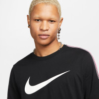Nike Sportswear Repeat T-Shirt Zwart Wit Roze