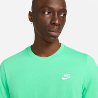 Nike Sportswear Club T-Shirt Lichtgroen Wit