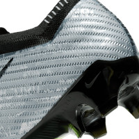 Nike Zoom Mercurial Vapor 15 Elite XXV Gras Voetbalschoenen (FG) Zilver Felgeel Zwart
