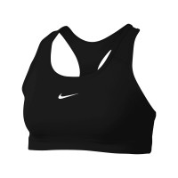 Nike Dri-FIT Swoosh Sportbeha Zwart Wit