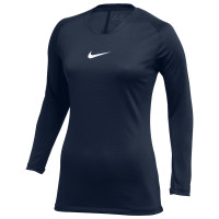 Nike Dri-Fit Park Ondershirt Lange Mouwen Dames Donkerblauw Wit