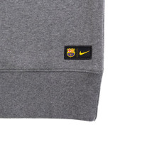 Nike FC Barcelona GFA Fleece Crew Trainingspak 2020-2021 Grijs Geel