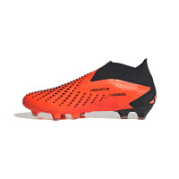 adidas Predator Accuracy+ Veterloze Gras Voetbalschoenen (FG) Oranje Zwart