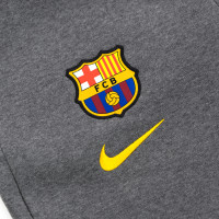 Nike FC Barcelona GFA Fleece Crew Trainingspak 2020-2021 Grijs Geel