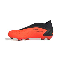 adidas Predator Accuracy.3 Veterloze Gras Voetbalschoenen (FG) Oranje Zwart