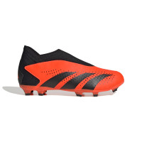 adidas Predator Accuracy.3 Veterloze Gras Voetbalschoenen (FG) Kids Oranje Zwart