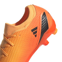 adidas X Speedportal.3 Gras Voetbalschoenen (FG) Oranje Goud Zwart