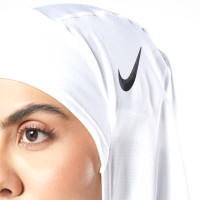 Nike Pro Hijab 2.0 Dames Wit Zwart