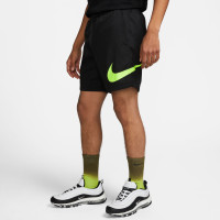 Nike Sportswear Repeat Woven Broekje Zwart Lichtgeel