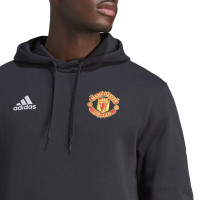 adidas Manchester United DNA Hoodie 2023-2024 Zwart