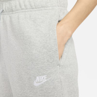 Nike Sportswear Club Fleece Sweater Trainingspak Mid-Rise Dames Grijs Wit