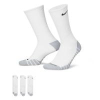 Nike Everyday Max Cushioned Trainingssokken 3-Pack Wit Grijs Zwart
