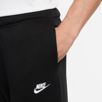 Nike Sportswear Club Fleece Sweater Trainingspak Mid-Rise Dames Zwart Wit