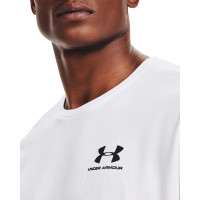 Under Armour Left Chest Logo T-Shirt White Black