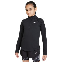 Nike Dri-Fit Trainingstrui 1/4-Zip Meisjes Zwart Wit