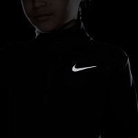 Nike Dri-Fit Trainingstrui 1/4-Zip Meisjes Zwart Wit