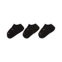 Nike Everyday Plus Cushioned Enkelsokken 3-Pack Dames Zwart Wit