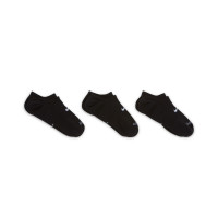 Nike Everyday Plus Cushioned Enkelsokken 3-Pack Dames Zwart Wit