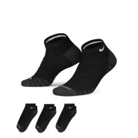 Nike Everyday Max Cushioned Enkelsokken 3-Pack Zwart Wit