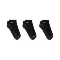 Nike Everyday Max Cushioned Enkelsokken 3-Pack Zwart Wit