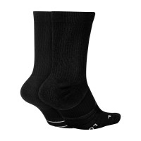 Nike Multiplier Sportsokken 2-Pack Zwart Wit
