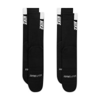 Nike Multiplier Sportsokken 2-Pack Zwart Wit