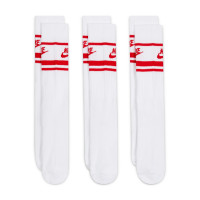 Nike Sportswear Everyday Essential Sports Socks 3-Pack White Red