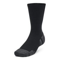 Under Armour Performance Tech Crew 3-Pack Sports Socks Black Grey