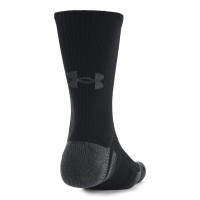 Under Armour Performance Tech Crew 3-Pack Sports Socks Black Grey
