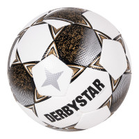 Derbystar Classic TT II Voetbal 4 x 3 Vlakken Maat 5 Wit Goud Zwart