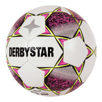 Derbystar Classic TT Energy II Voetbal 4 x 3 Vlakken Maat 5 Wit Roze Geel