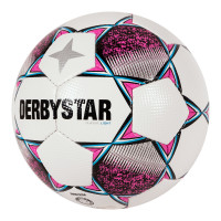 Derbystar Classic Energy Light II Football 8 x 1 Panels Size 5 White Pink Blue