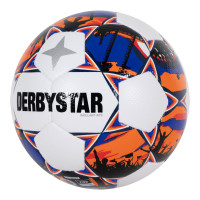 Derbystar Keuken Kampioen Divisie Brillant APS Voetbal Maat 5 2023-2024 Wit Blauw Oranje
