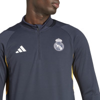 adidas Real Madrid Trainingspak 1/4-Zip 2023-2024 Donkerblauw Wit Goud