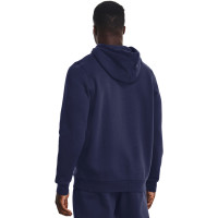 Under Armour Icon Fleece Hoodie Donkerblauw Wit