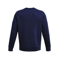 Under Armour Essential Fleece Crew Sweater Donkerblauw Wit