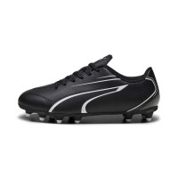 PUMA Vitoria Grass/Artificial Grass Football Shoes (MG) Kids Black White