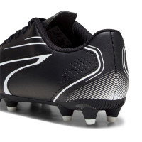 PUMA Vitoria Grass/Artificial Grass Football Shoes (MG) Kids Black White